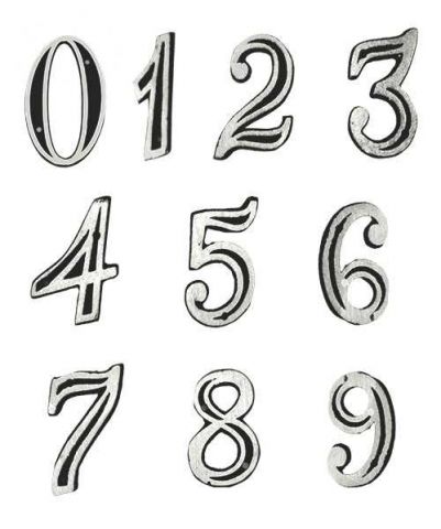 Numero Aluminio 12cm Com Sombra Nº 6 Alumibronze