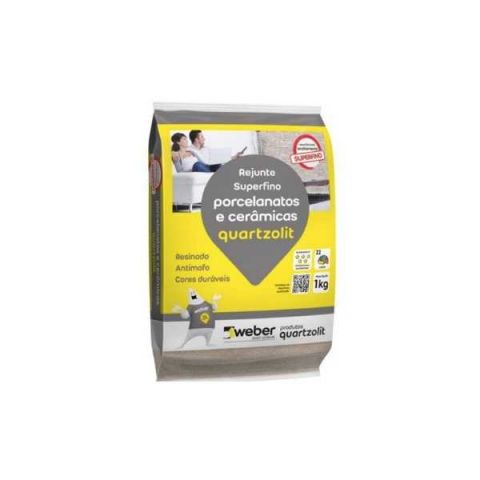 Rejunte 1kg Porcelanatos Preto Onix Quartzolit