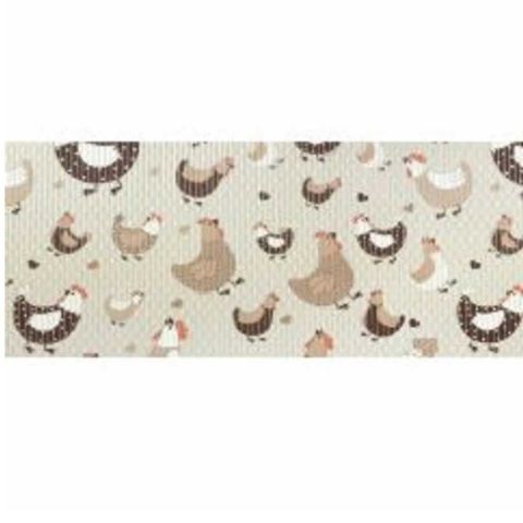 Tapete Antiderrapante Galinha Caipira 5mm 43cm Largura Kapai