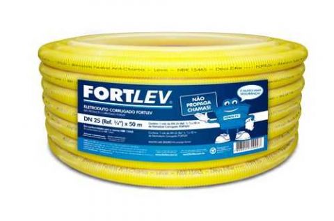 Eletroduto Corrugado 32mm X 25 Metros Fortlev