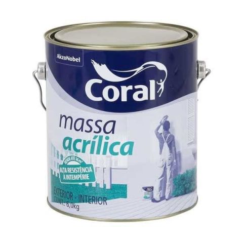 Massa Acrilica 1.5kg - Coral