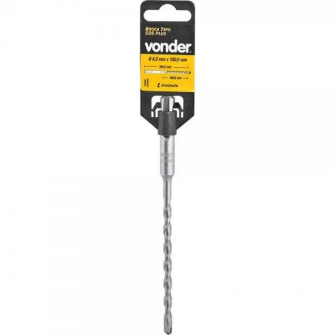 Broca Sds Plus 06 X 160mm - Vonder
