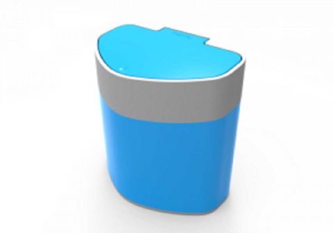 Lixeira Pia Plastica 5 Litros Azul Prat-k