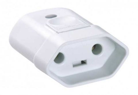 Plug 2p 20a Pad 180º Femea Branca Tramontina