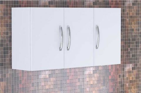 Armario Aereo 118cm Beijing 3 Portas Rorato Branco