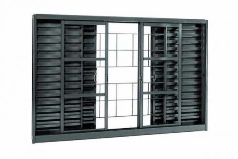 Veneziana Crv Aciaco 100 X 12 X 200cm Grade Quadrada