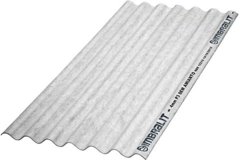 TELHA ONDULADA FIBROCIMENTO 4MM - 244 X 50CM - IMBRALIT