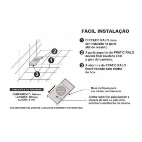 RALO INOX ROSE GOLD PARA BOX BANHEIRO - PRATIC RALO