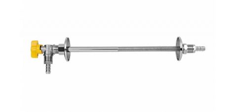 Passador Parede Gas Cromado 1/2" X 3/8" 410 Mm Blukit