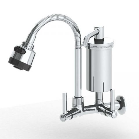 Torneira Injetplast 2167 C-70 Cromada Purificador Parede