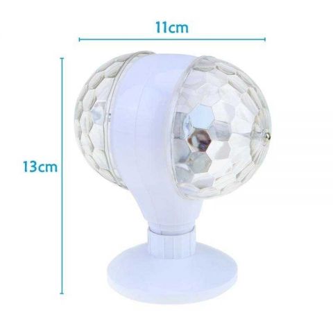 Lampada Led Giratoria Dupla Colorida