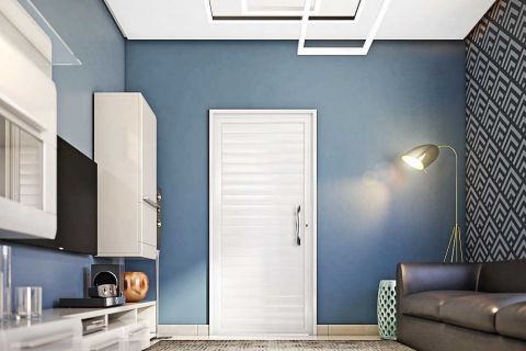 Porta Aluminio Giro Lambri 215 X 95 X 4.5 Cm "e" Lucasa