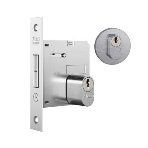 Fechadura 1006 Porta Bater/correr Ros. Red. Inox Escovado