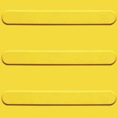 Piso Tatil Direcional Amarelo 25 X 25cm Kapazi