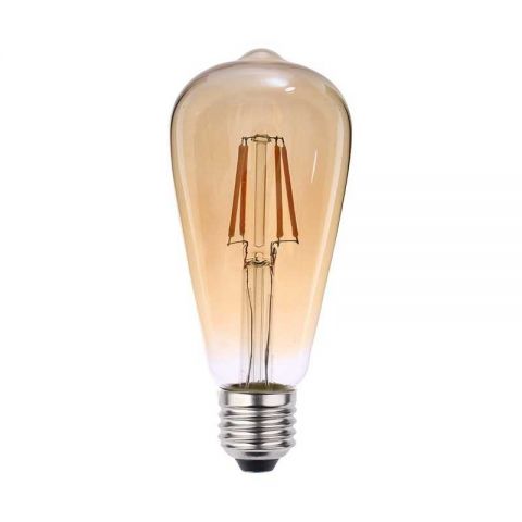 Lampada Led Retro Pera 4w E27 15.000h 360lm 2200k Blumenau