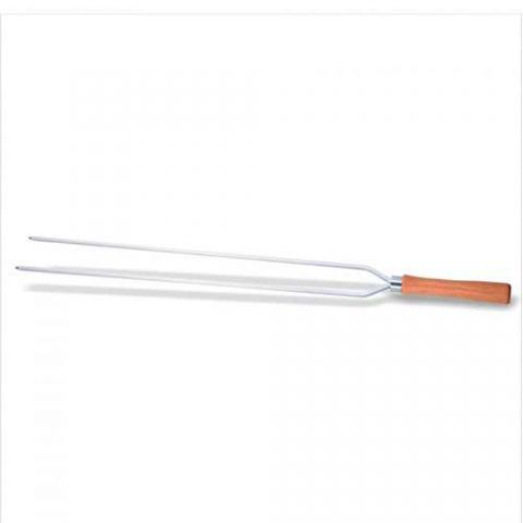 Espeto Aluminio Duplo 85cm Madefer Inox