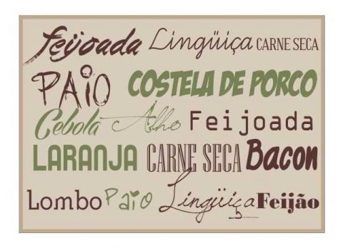 Tapete Cleankasa 50 X 120cm Feijoada Kapazi
