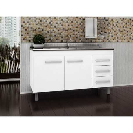Armario 144cm Omega Branco Gaam