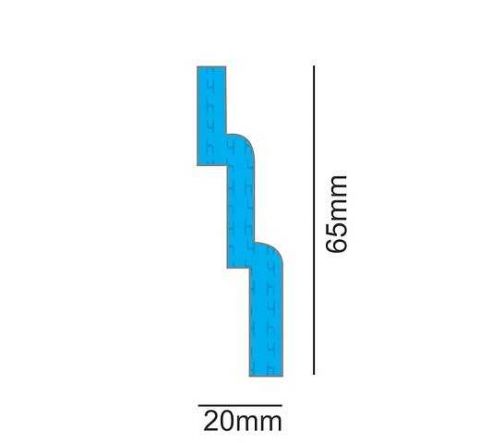 Canto Moldura Rodateto R60 2 Pecas Epex