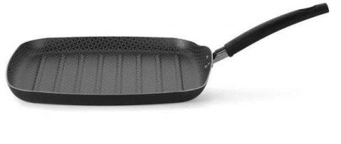 Bistequeira Canelada Quadrada Gourmet 47cm Multiflon