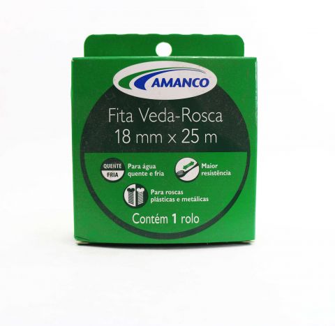 Fita Veda Rosca 18mm X 25m Amanco