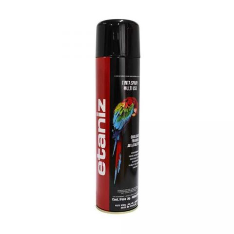 Tinta Spray Etaniz Brilhante Preto 400ml