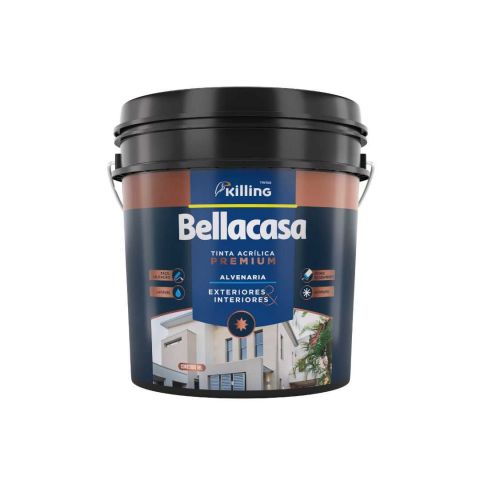 Tinta Acrilica Fosca Premium 18 Litros Branco - Bellacasa
