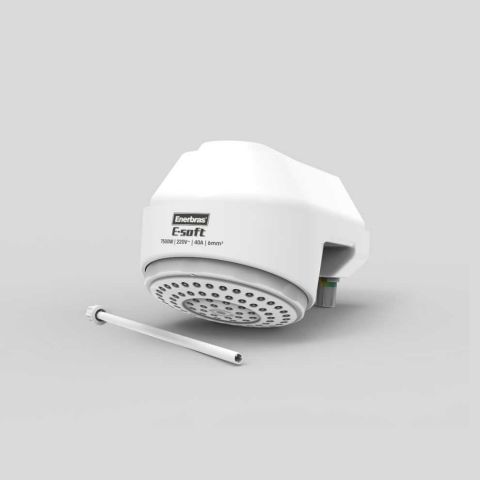 Ducha Eletrica E-soft - 7500w X 220v - Branca - Enerbras
