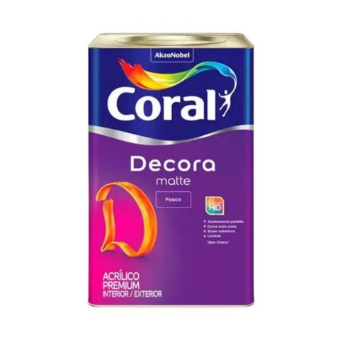 Tinta Acrilica Premium Matte Fosca 18lt - Branca - Decora