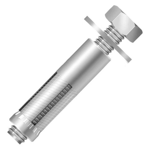 Chumbador Com Parafuso Unc Zincado - 1/4" X 3" - Ciser