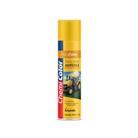 Tinta Spray Agricola Brilhante Amarelo Cp 400ml - Chemicolor