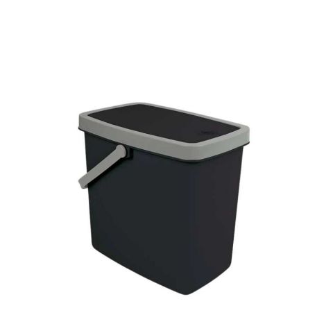 LIXEIRA PUSH PLASTICA 06 LITROS - PRETA - MOR