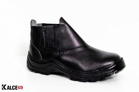 Botina Seguranca Pvc Preta 38 Sola Borracha - K10