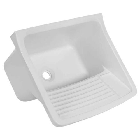 Tanque Plastico Lava Roupa - 34 Litros - Branco - Astra