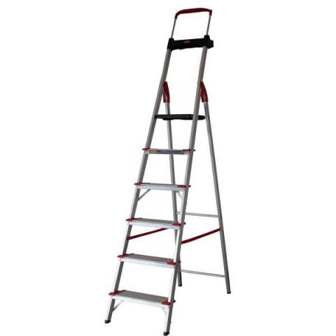 Escada Aluminio Domestica Confort 6 Degraus - Alumasa