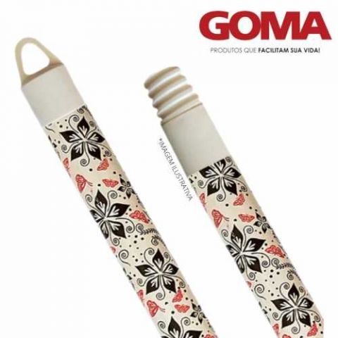 CABO MADEIRA PLASTIFICADO PARA VASSOURA 1.20 METRO - GOMA