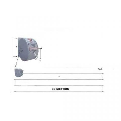 Varal Parede Manual Stick Pratick 30mt
