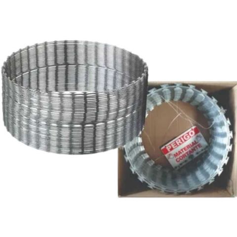Arame Galvanizado Concertina 30cm X 45 Elos - 10 Metros Syg