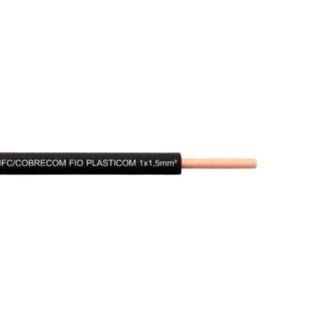 Cabo Flexicom 1 X 1.5mm² - 100 Metros - Preto - Cobrecom