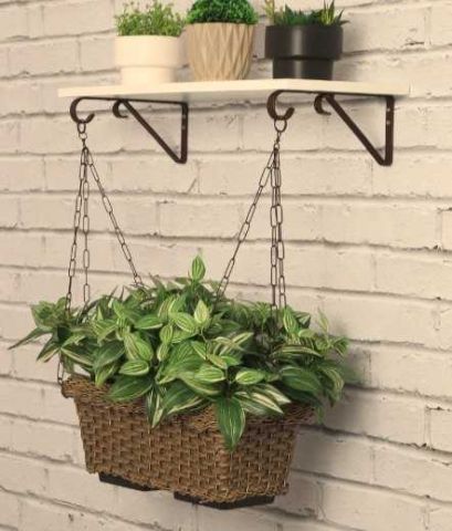 SUPORTE PARA VASOS SMART GARDEN 25CM PRETO DICARLO