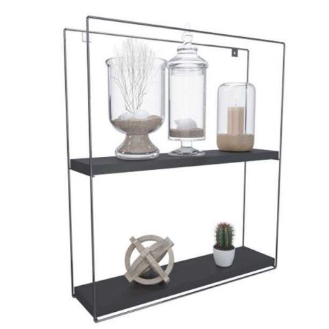 NICHO QUADRADO ESTILO 40 X 10 X 45CM - PRETO - DICARLO