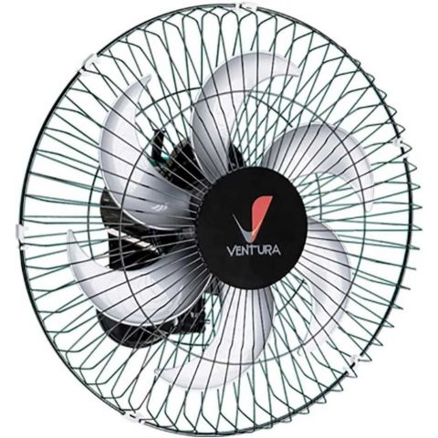 VENTILADOR PAREDE OSCILANTE - 50CM BI-VOLT - PRETO - VENTURA