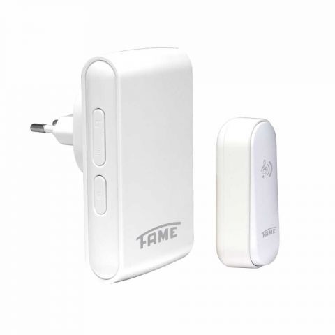 CAMPAINHA SEM FIO CINETICA BIVOLT - BRANCA - FAME