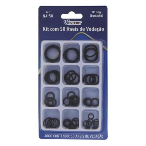Anel Vedacao Oring Multiuso Kit 50 Pecas - Western
