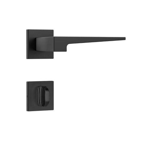 FECHADURA CLASSIC 3200 BANHEIRO ROSETA QUADRADA- BLACK -STAM