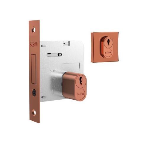 Fechadura Auxiliar Classic 1007 Roseta Quadrada Rose - Stam