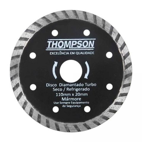 Disco Diamantado Turbo 110 X 20mm - Thompson