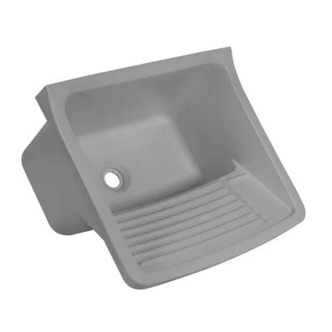 TANQUE PLASTICO LAVAR ROUPA - 34 LITROS - CINZA - ASTRA