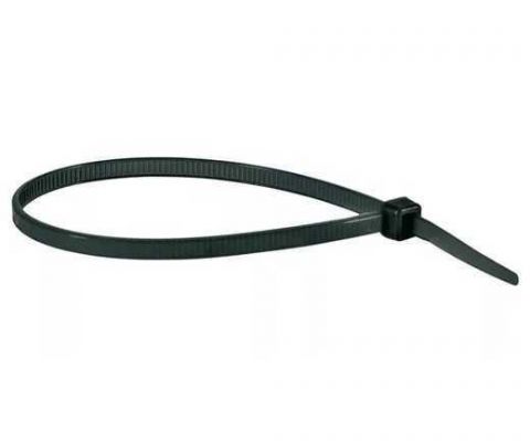 Abracadeira Nylon 4.8 X 200mm - 100 Peças - Preta - Nove54