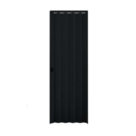 Porta Sanfonado Pvc Relevo 90cm X 2.10 Metros Preto - Plasbil
